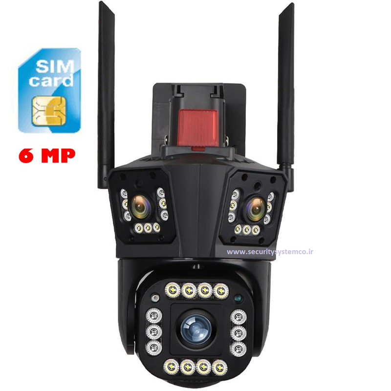 دوربین سه لنزه سیمکارت خور چرخشی