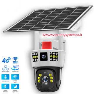 دوربین خورشیدی سه لنزه سیمکارت خور 4g